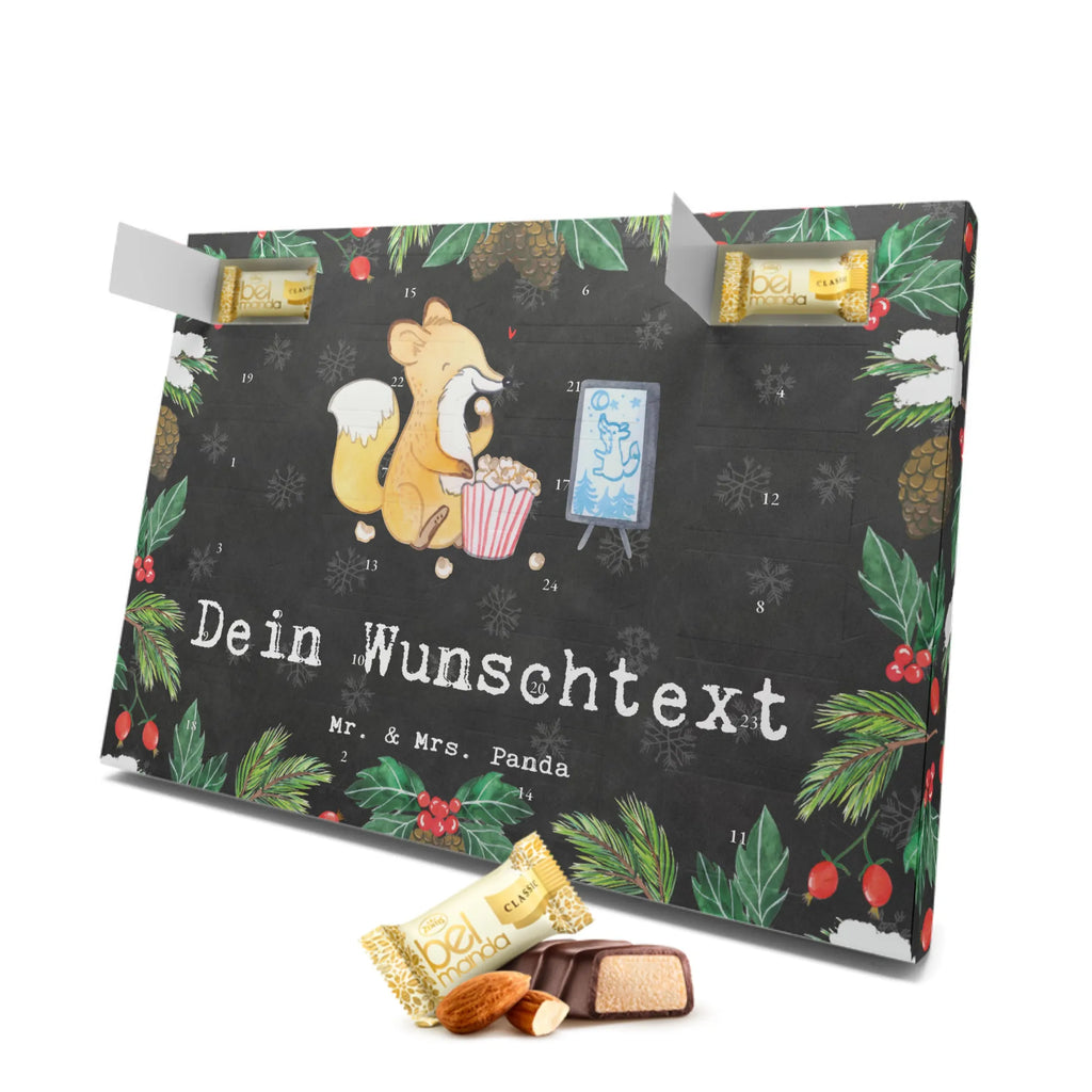 Personalisierter Marzipan Adventskalender Fuchs Filme gucken Personalisierter Marzipan Adventskalender, Geschenk, Sport, Sportart, Hobby, Schenken, Danke, Dankeschön, Auszeichnung, Gewinn, Sportler, Filmabend, Filme gucken, TV, Fernsehen, Kino