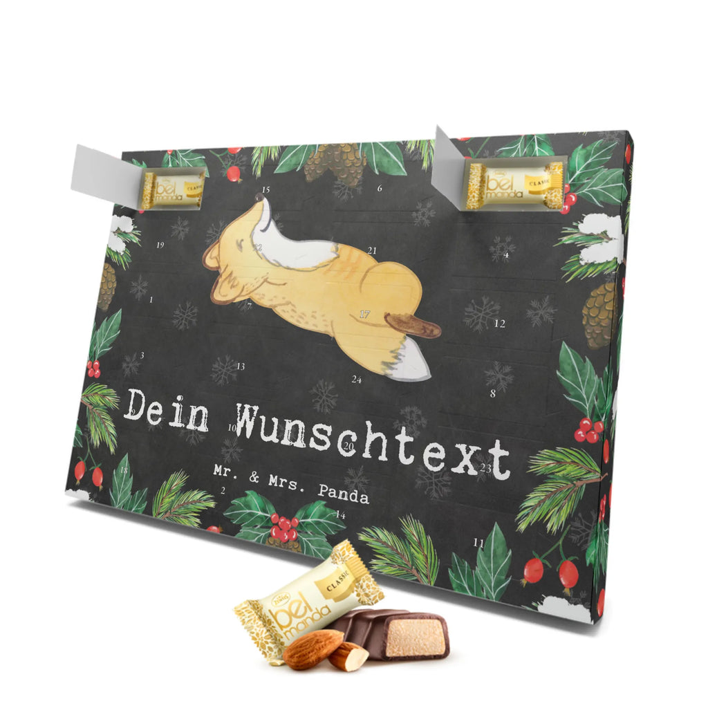 Personalisierter Marzipan Adventskalender Fuchs Crunches Personalisierter Marzipan Adventskalender, Geschenk, Sport, Sportart, Hobby, Schenken, Danke, Dankeschön, Auszeichnung, Gewinn, Sportler, Crunches, Fitness, Bauchpressen, Fitnessstudio