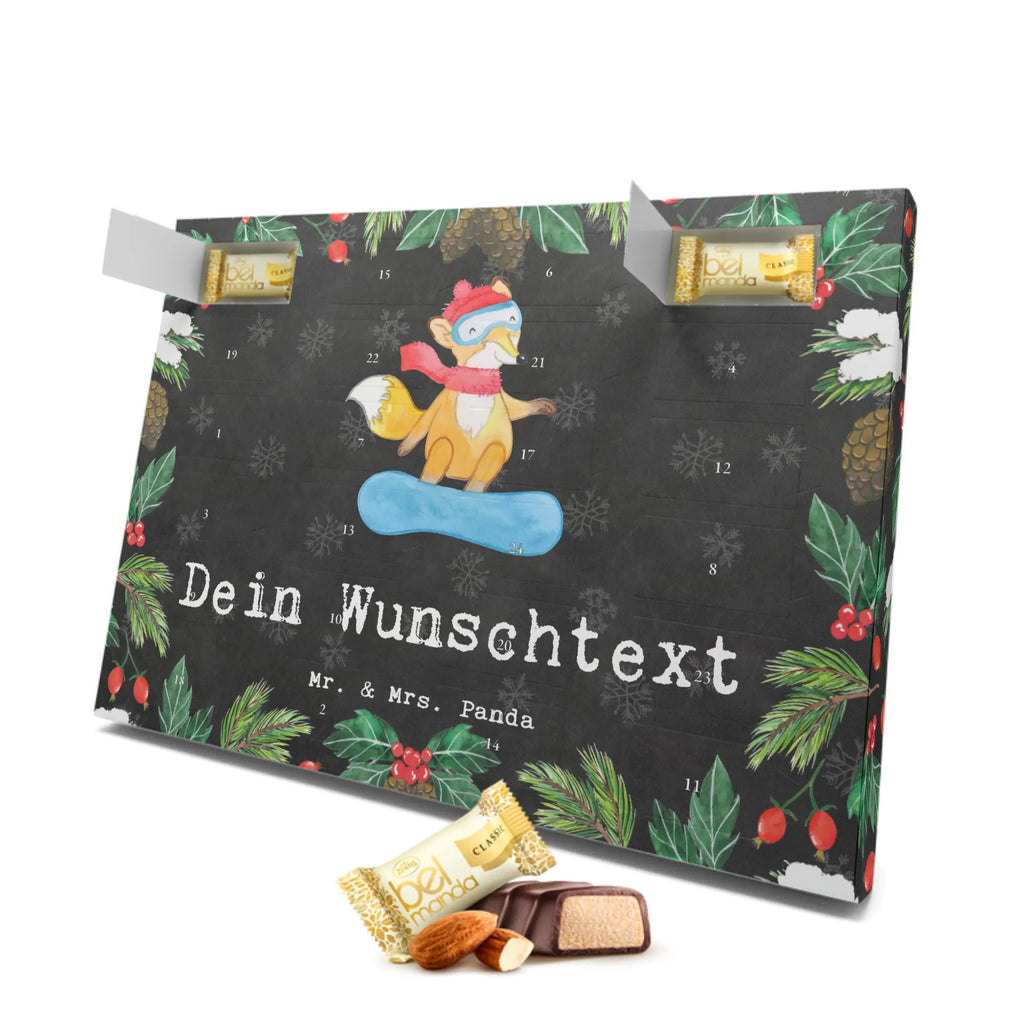 Personalisierter Marzipan Adventskalender Hase Snowboarden Personalisierter Marzipan Adventskalender, Geschenk, Sport, Sportart, Hobby, Schenken, Danke, Dankeschön, Auszeichnung, Gewinn, Sportler, Snowboard, snowboarden, Wintersport, Snowboardschule, Winterurlaub