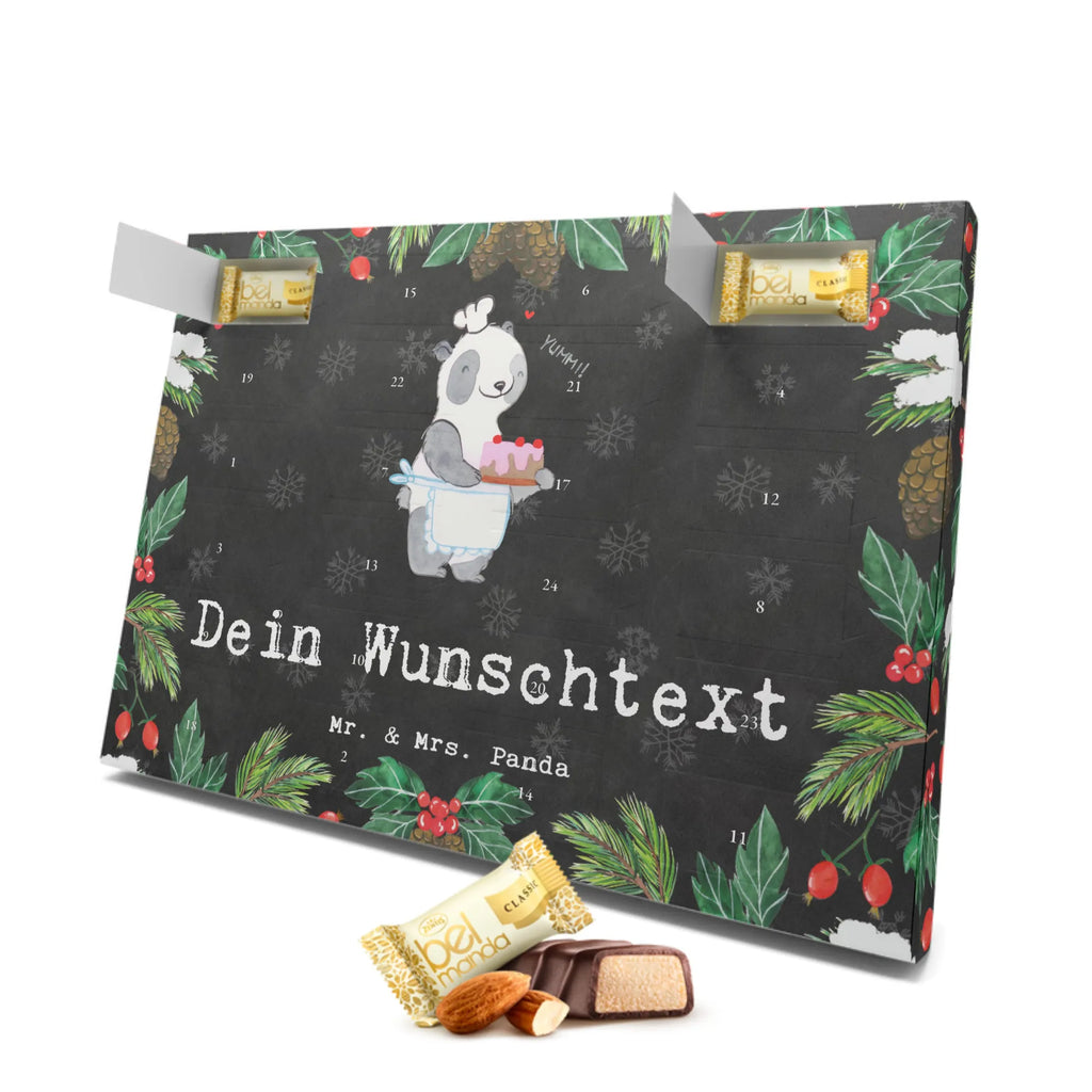 Personalisierter Marzipan Adventskalender Panda Backen Personalisierter Marzipan Adventskalender, Geschenk, Sport, Sportart, Hobby, Schenken, Danke, Dankeschön, Auszeichnung, Gewinn, Sportler, backen, Hobbybäcker, Kuchen backen