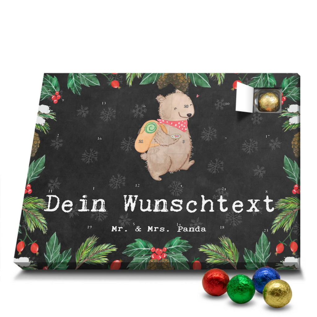 Personalisierter Schoko Adventskalender Bär Wandern Personalisierter Adventskalender, Adventskalender mit Namen, Geschenk, Sport, Sportart, Hobby, Schenken, Danke, Dankeschön, Auszeichnung, Gewinn, Sportler, Wandern, Bergsteigen, Wintertouren, Outdoor Sport, Freizeitsport, Spazieren, Natur entdecken