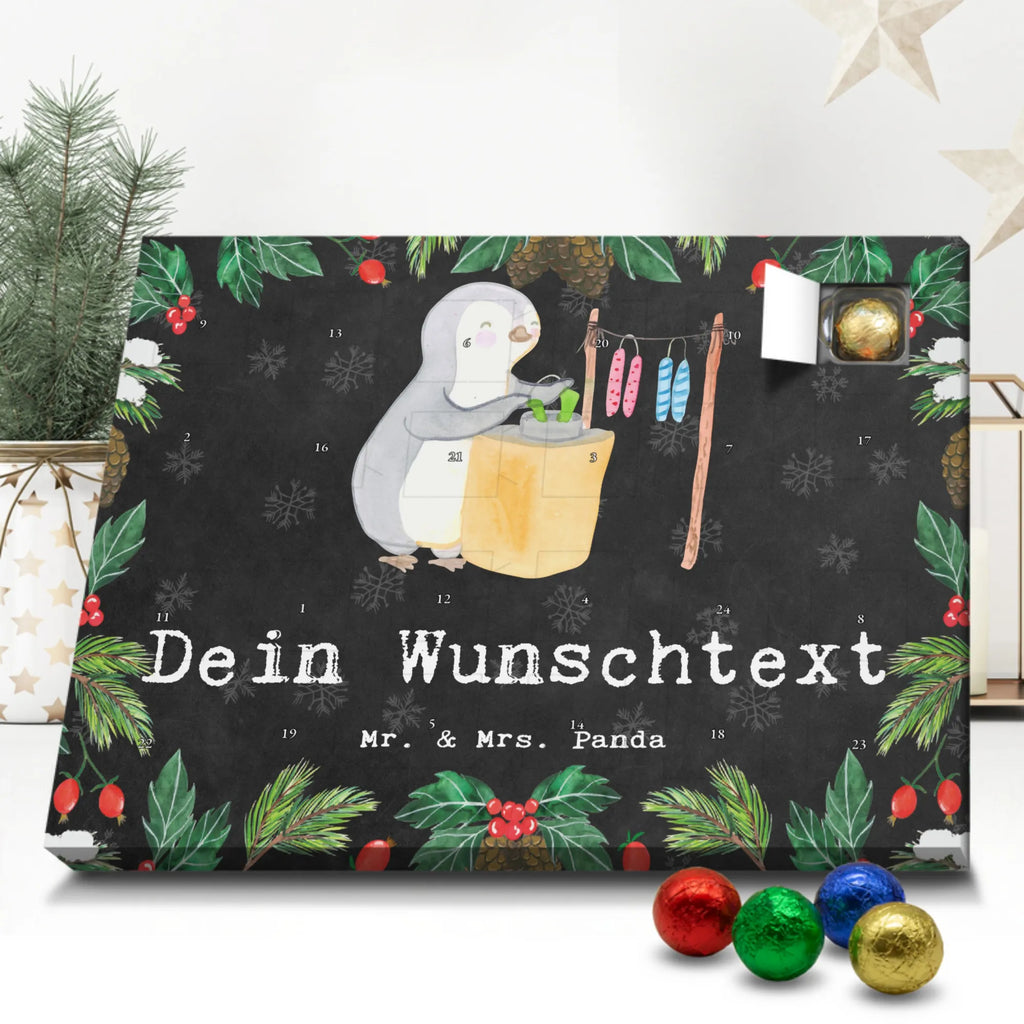 Personalisierter Schoko Adventskalender Pinguin Kerzenziehen Personalisierter Adventskalender, Adventskalender mit Namen, Geschenk, Sport, Sportart, Hobby, Schenken, Danke, Dankeschön, Auszeichnung, Gewinn, Sportler, Kerzenziehen, Kerzen ziehen. DIY, Deko basteln