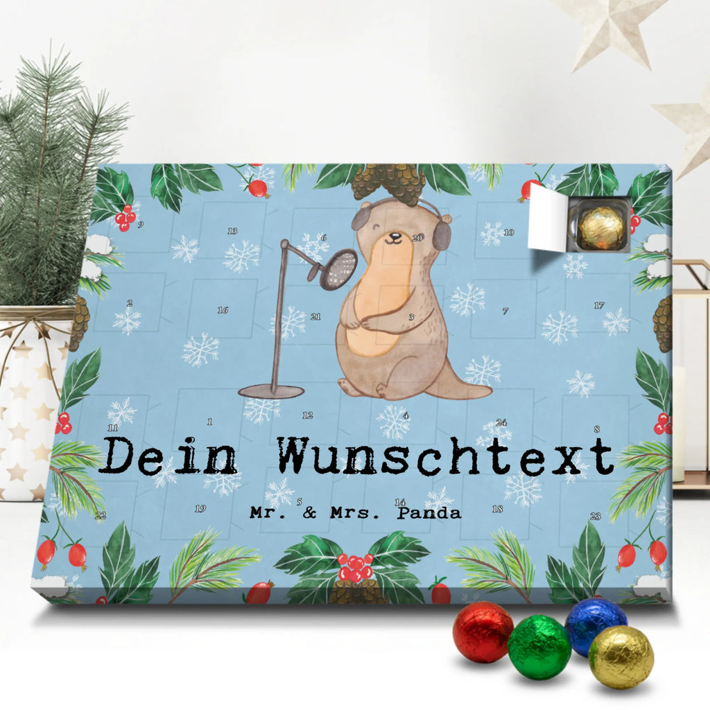 Personalisierter Schoko Adventskalender Otter Podcast aufnehmen Personalisierter Adventskalender, Adventskalender mit Namen, Geschenk, Sport, Sportart, Hobby, Schenken, Danke, Dankeschön, Auszeichnung, Gewinn, Sportler, Podcast aufnehmen, Podcast produzieren, Podcasterin, Podcaster