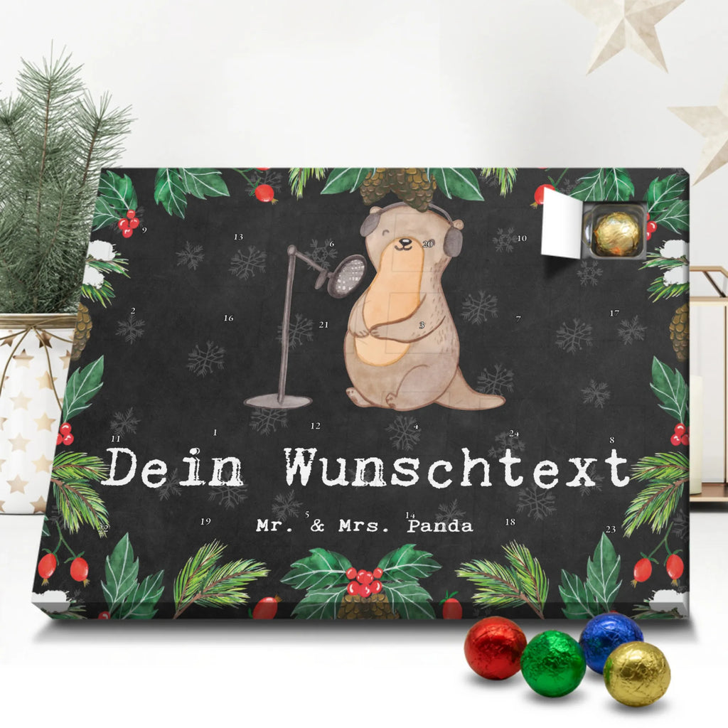 Personalisierter Schoko Adventskalender Otter Podcast aufnehmen Personalisierter Adventskalender, Adventskalender mit Namen, Geschenk, Sport, Sportart, Hobby, Schenken, Danke, Dankeschön, Auszeichnung, Gewinn, Sportler, Podcast aufnehmen, Podcast produzieren, Podcasterin, Podcaster