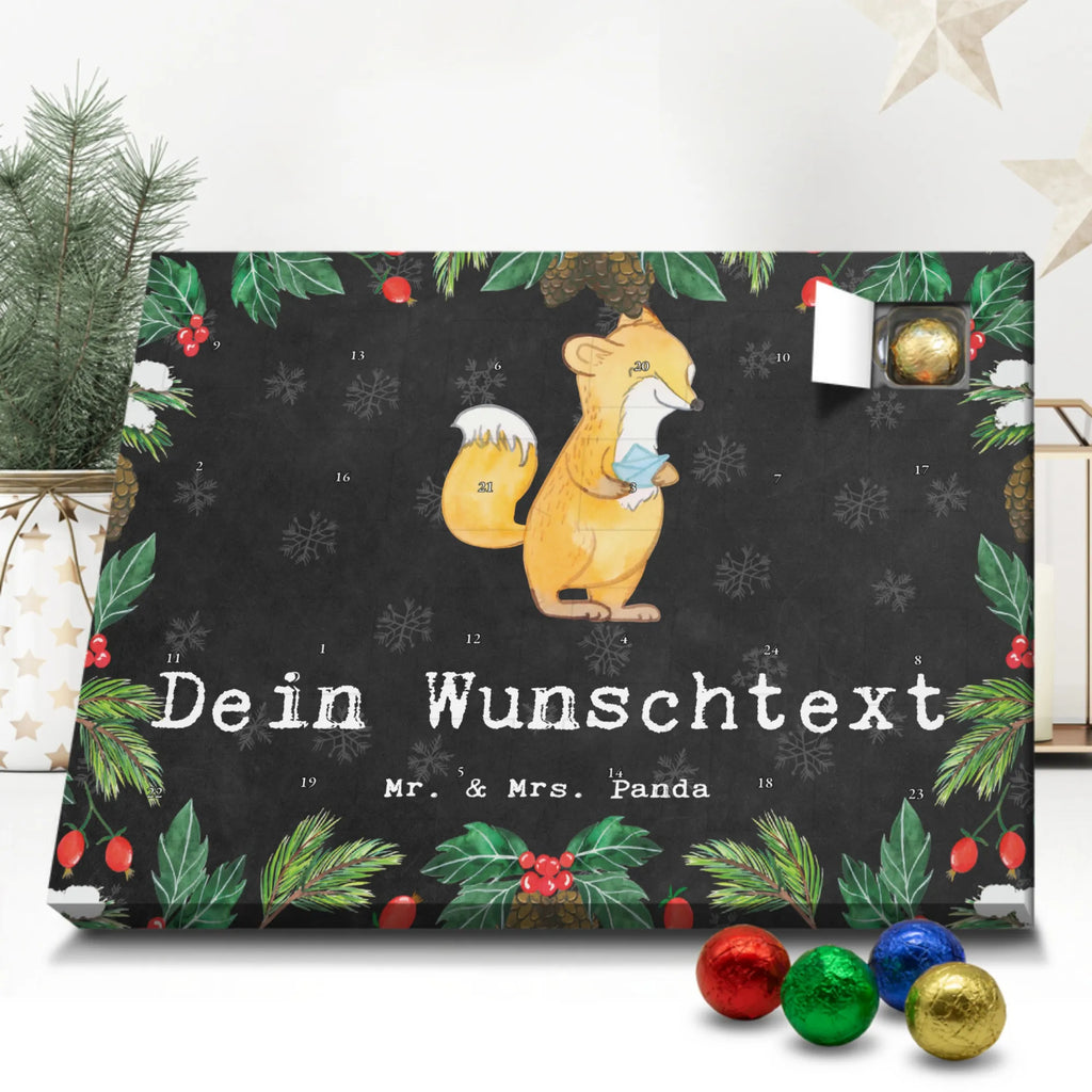 Personalisierter Schoko Adventskalender Fuchs Origami Personalisierter Adventskalender, Adventskalender mit Namen, Geschenk, Sport, Sportart, Hobby, Schenken, Danke, Dankeschön, Auszeichnung, Gewinn, Sportler, Origami, Papier Falten, Basteln, japanische Faltkunst, DIY