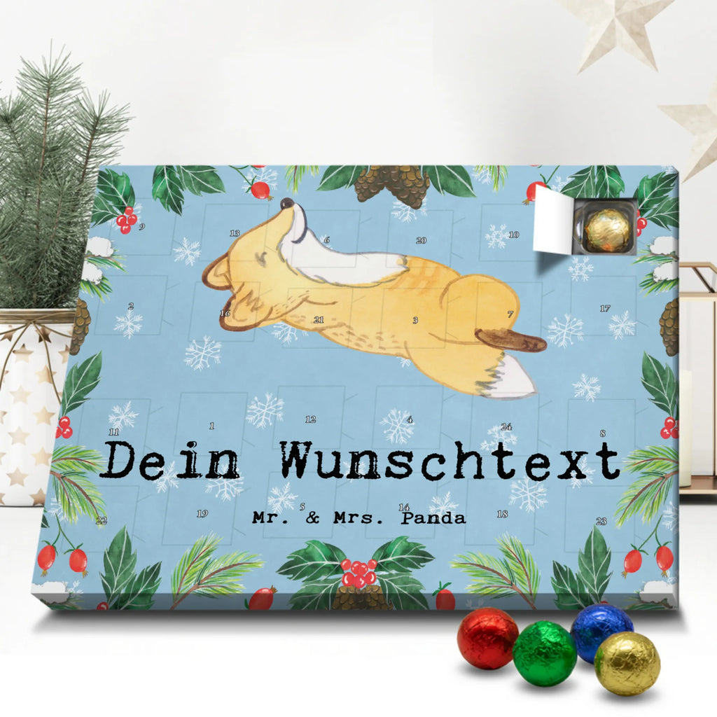 Personalisierter Schoko Adventskalender Fuchs Crunches Personalisierter Adventskalender, Adventskalender mit Namen, Geschenk, Sport, Sportart, Hobby, Schenken, Danke, Dankeschön, Auszeichnung, Gewinn, Sportler, Crunches, Fitness, Bauchpressen, Fitnessstudio