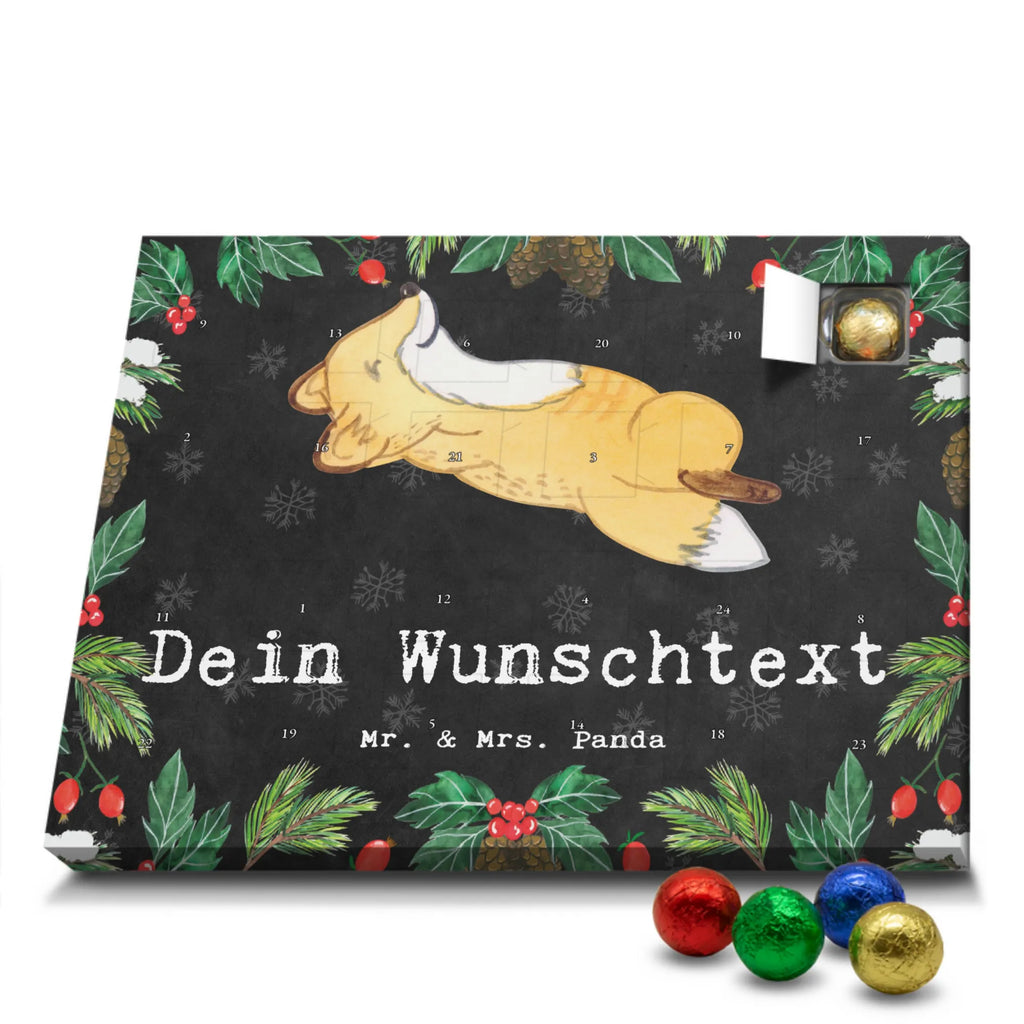 Personalisierter Schoko Adventskalender Fuchs Crunches Personalisierter Adventskalender, Adventskalender mit Namen, Geschenk, Sport, Sportart, Hobby, Schenken, Danke, Dankeschön, Auszeichnung, Gewinn, Sportler, Crunches, Fitness, Bauchpressen, Fitnessstudio