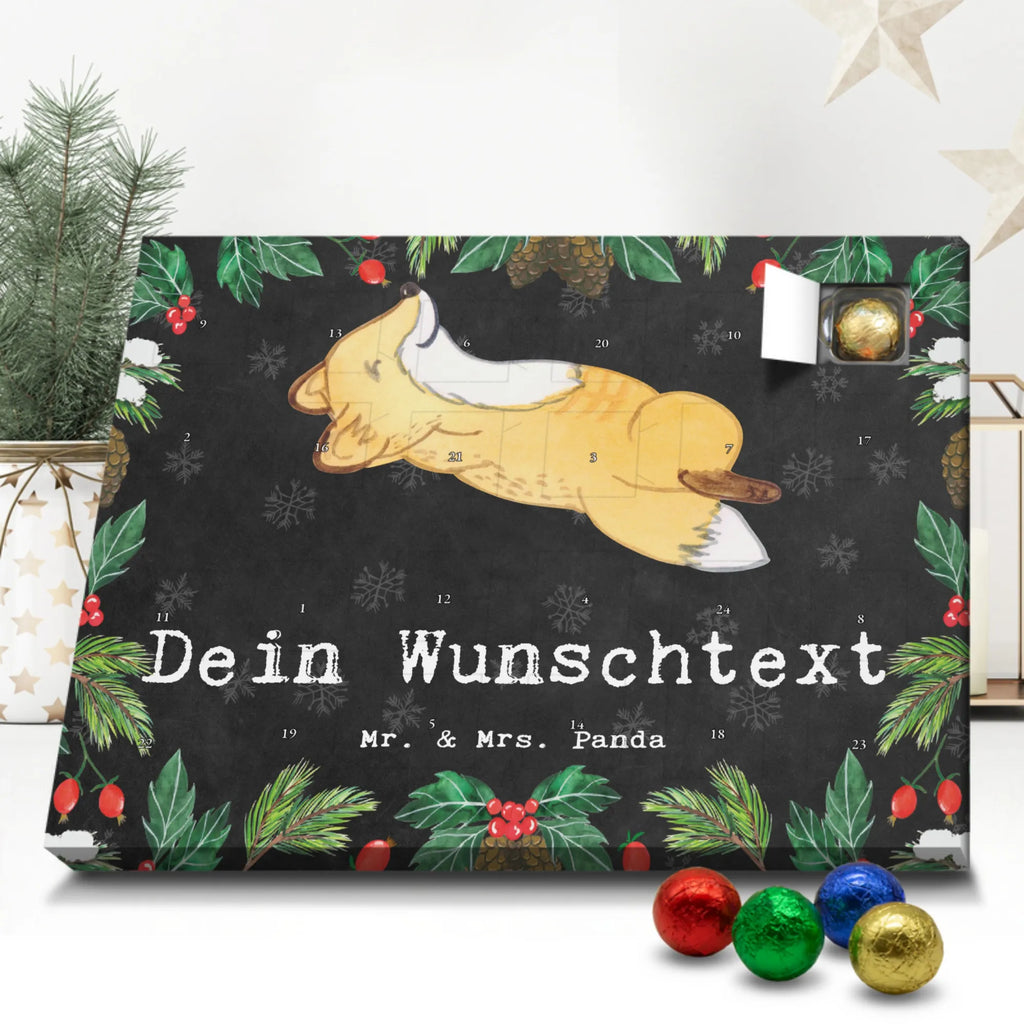 Personalisierter Schoko Adventskalender Fuchs Crunches Personalisierter Adventskalender, Adventskalender mit Namen, Geschenk, Sport, Sportart, Hobby, Schenken, Danke, Dankeschön, Auszeichnung, Gewinn, Sportler, Crunches, Fitness, Bauchpressen, Fitnessstudio