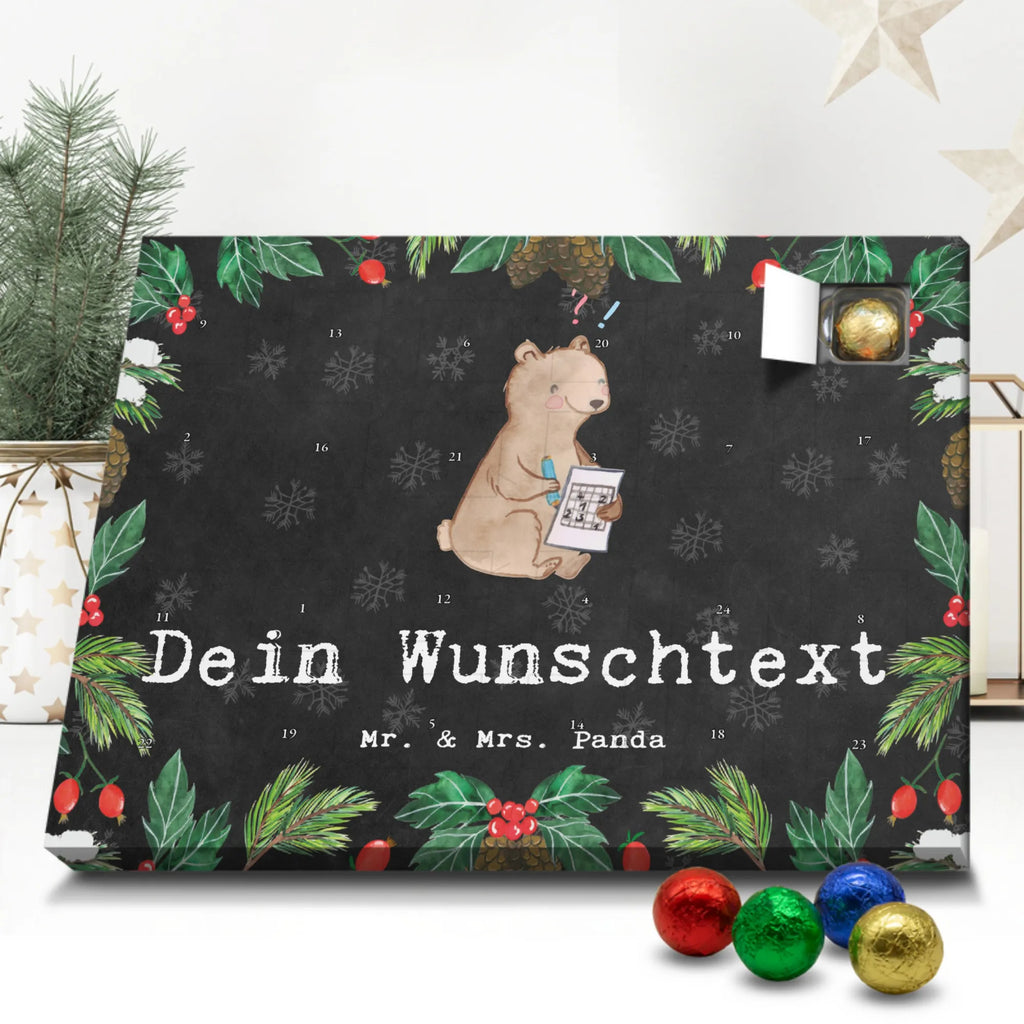 Personalisierter Schoko Adventskalender Bär Rätsel lösen Personalisierter Adventskalender, Adventskalender mit Namen, Geschenk, Sport, Sportart, Hobby, Schenken, Danke, Dankeschön, Auszeichnung, Gewinn, Sportler, Rätsel lösen, Kreuzworträtsel lösen, Knobeln, Gedächtnistraining, Gedächtnissport