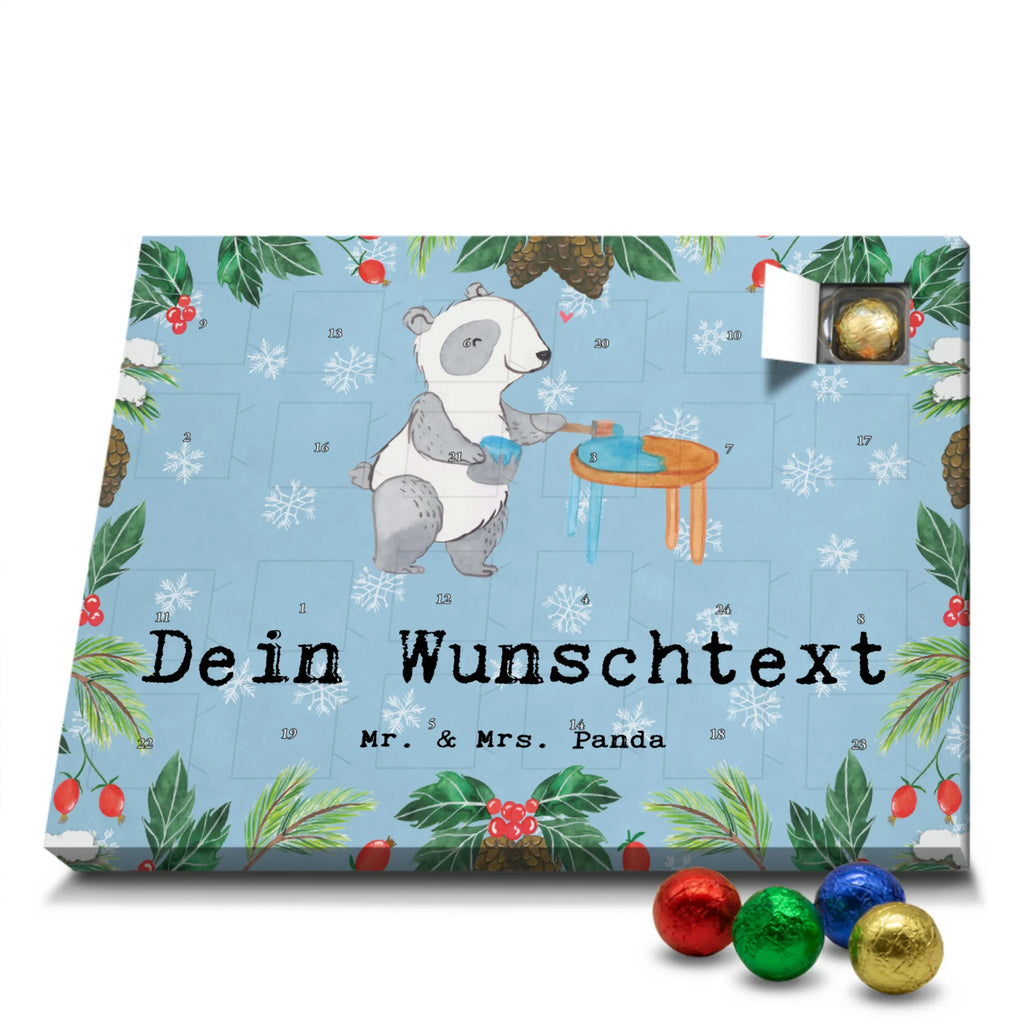 Personalisierter Schoko Adventskalender Panda Möbel restaurieren Personalisierter Adventskalender, Adventskalender mit Namen, Geschenk, Sport, Sportart, Hobby, Schenken, Danke, Dankeschön, Auszeichnung, Gewinn, Sportler, Möbel restaurieren, antike Möbel restaurieren, Handwerk, Restaurator