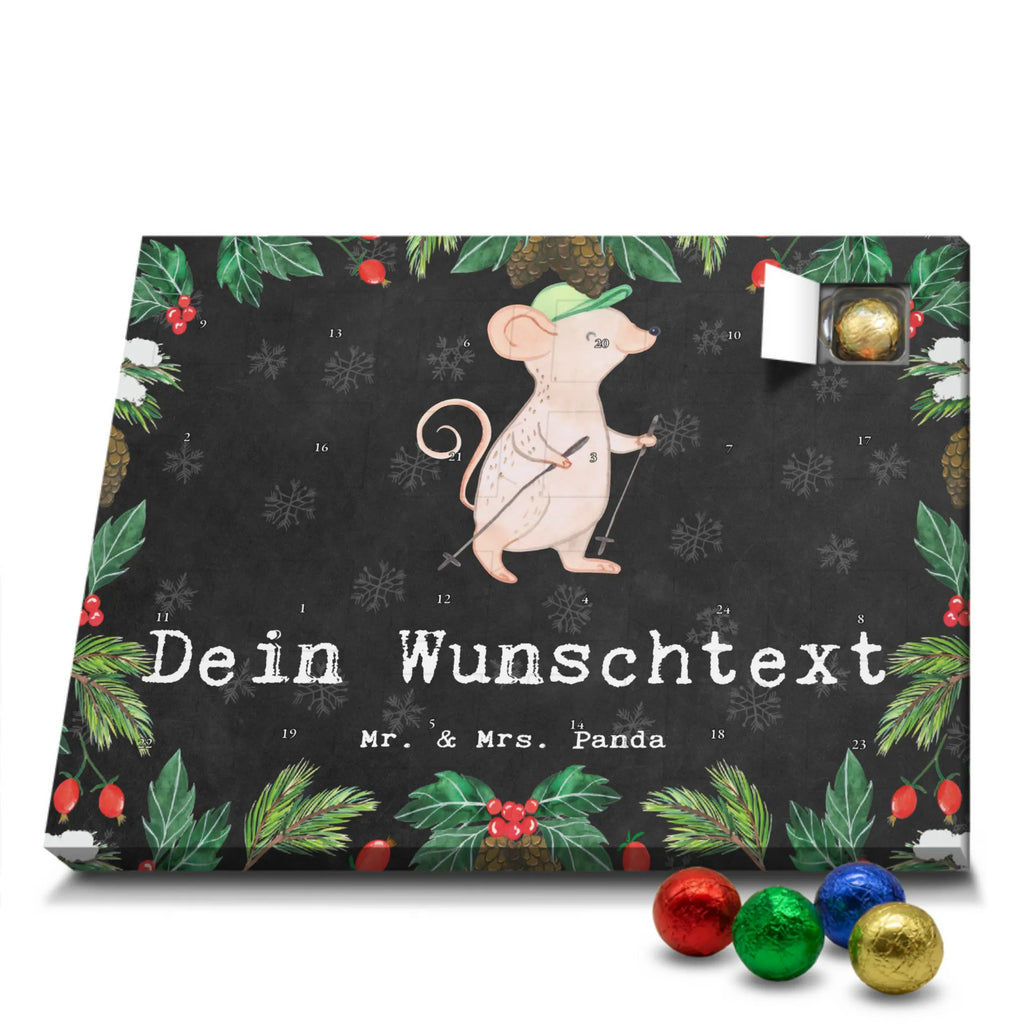 Personalisierter Schoko Adventskalender Maus Walking Personalisierter Adventskalender, Adventskalender mit Namen, Geschenk, Sport, Sportart, Hobby, Schenken, Danke, Dankeschön, Auszeichnung, Gewinn, Sportler, Walking, Walken, schnelles Gehen, Spazieren gehen