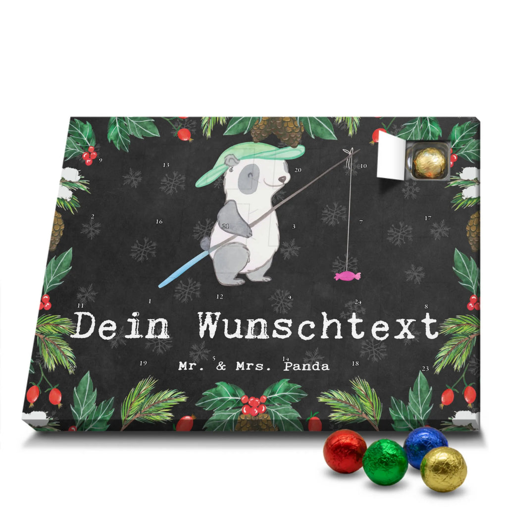 Personalisierter Schoko Adventskalender Panda Angeln Personalisierter Adventskalender, Adventskalender mit Namen, Geschenk, Sport, Sportart, Hobby, Schenken, Danke, Dankeschön, Auszeichnung, Gewinn, Sportler, angeln, Angelsport, Angelverein, Angler, angeln gehen, Hobbyangler