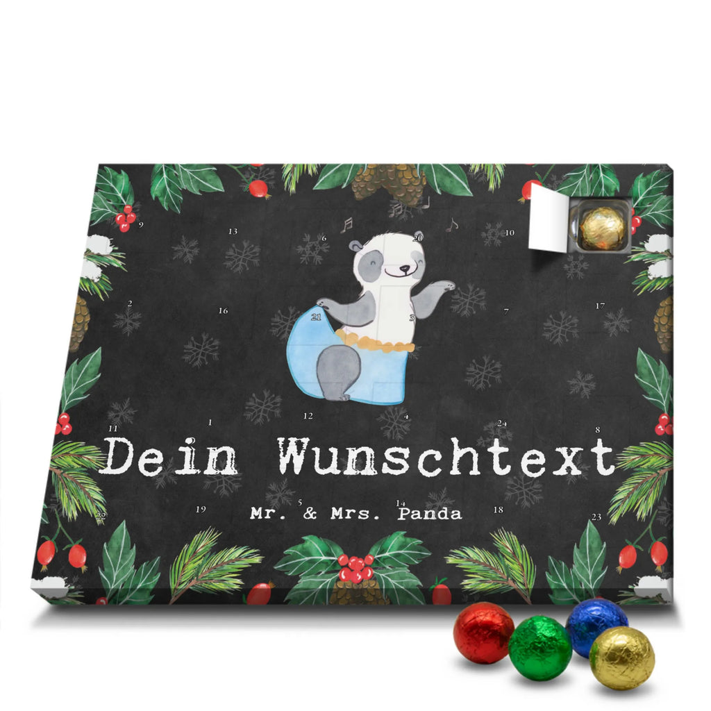 Personalisierter Schoko Adventskalender Panda Bauchtanz Personalisierter Adventskalender, Adventskalender mit Namen, Geschenk, Sport, Sportart, Hobby, Schenken, Danke, Dankeschön, Auszeichnung, Gewinn, Sportler, Bauchtanz, orientalischer Tanz, Tanzen