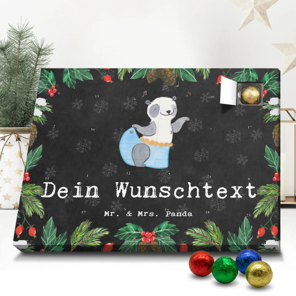 Personalisierter Schoko Adventskalender Panda Bauchtanz Personalisierter Adventskalender, Adventskalender mit Namen, Geschenk, Sport, Sportart, Hobby, Schenken, Danke, Dankeschön, Auszeichnung, Gewinn, Sportler, Bauchtanz, orientalischer Tanz, Tanzen