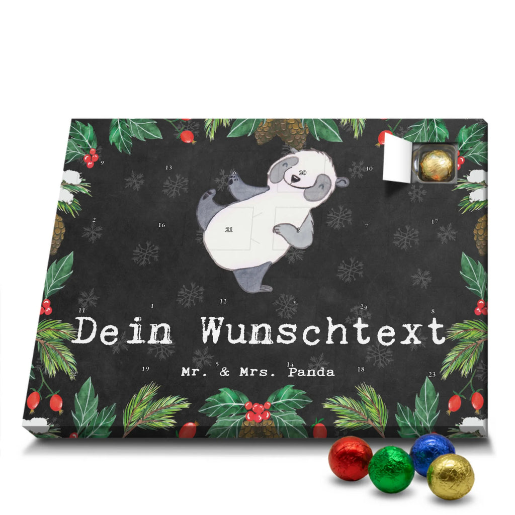 Personalisierter Schoko Adventskalender Panda Kampfkunst Personalisierter Adventskalender, Adventskalender mit Namen, Geschenk, Sport, Sportart, Hobby, Schenken, Danke, Dankeschön, Auszeichnung, Gewinn, Sportler, Kampfkunst, Kampfsportarten, Selbstverteidigung