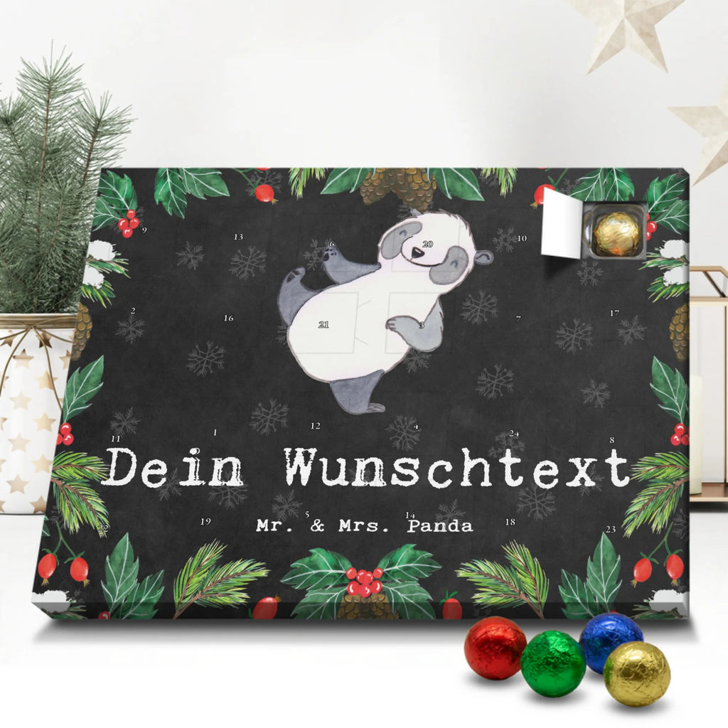 Personalisierter Schoko Adventskalender Panda Kampfkunst Personalisierter Adventskalender, Adventskalender mit Namen, Geschenk, Sport, Sportart, Hobby, Schenken, Danke, Dankeschön, Auszeichnung, Gewinn, Sportler, Kampfkunst, Kampfsportarten, Selbstverteidigung