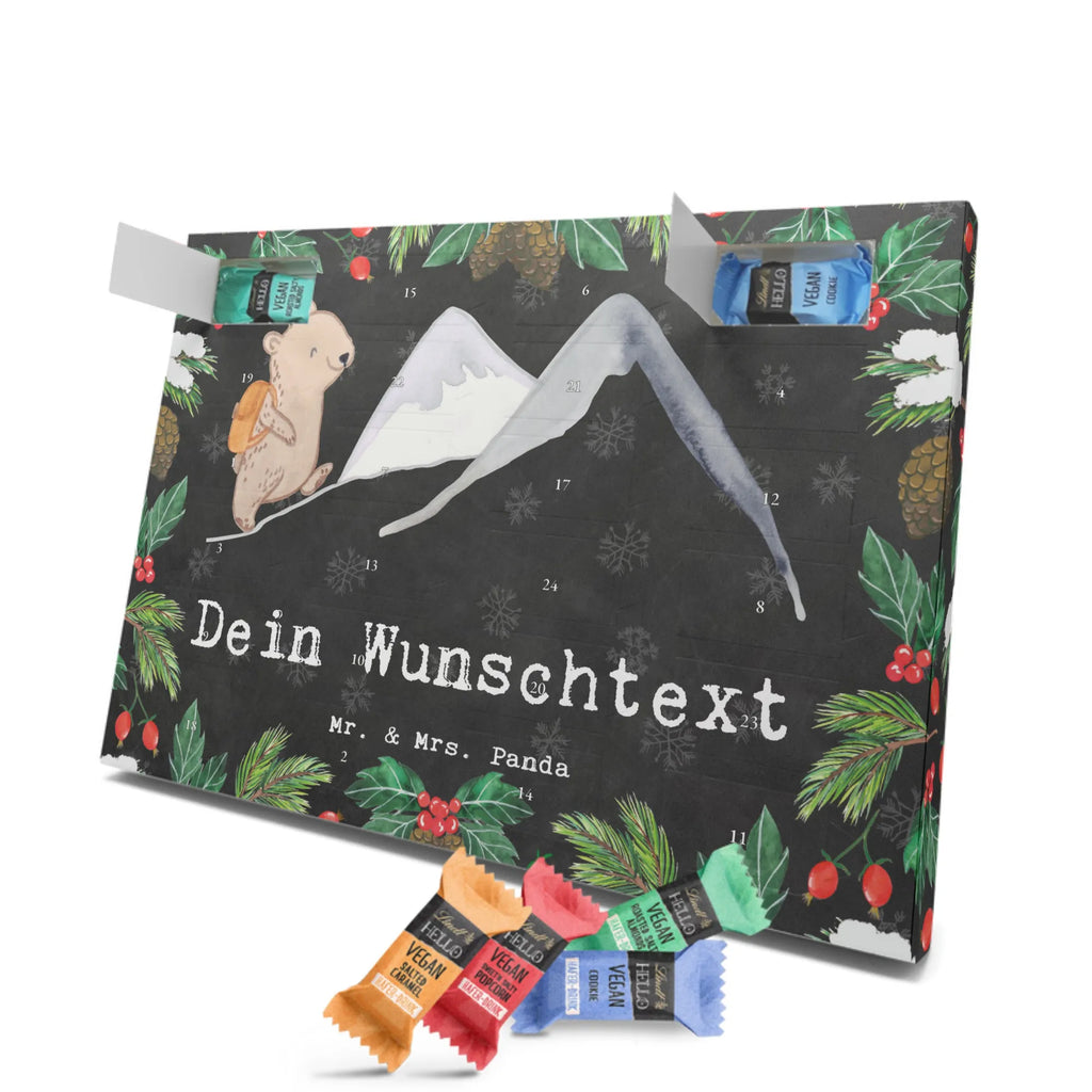 Personalisierter veganer Adventskalender Bär Bergsteigen Personalisierter veganer Adventskalender, Geschenk, Sport, Sportart, Hobby, Schenken, Danke, Dankeschön, Auszeichnung, Gewinn, Sportler, Bergsteigen, wandern, Bergsport, Trekking, Alpinismus, Alpinwandern