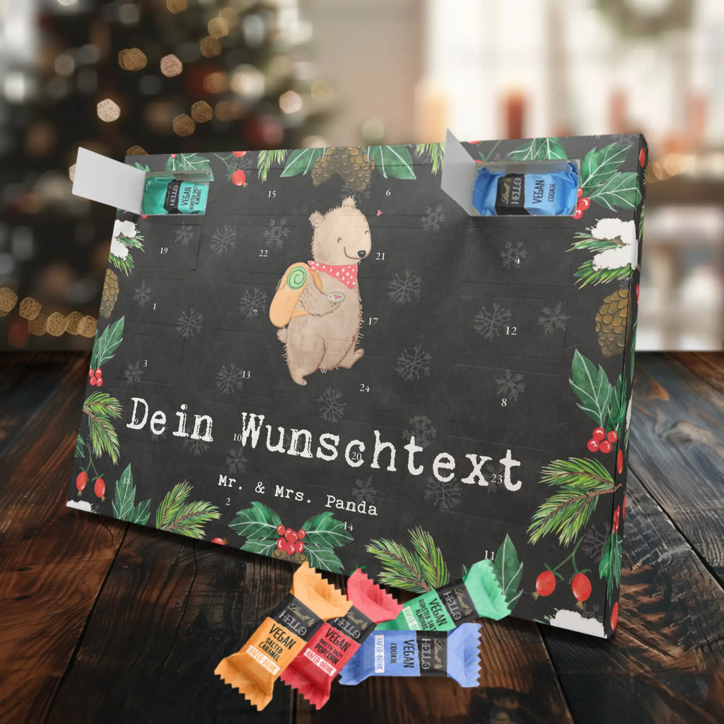 Personalisierter veganer Adventskalender Bär Wandern Personalisierter veganer Adventskalender, Geschenk, Sport, Sportart, Hobby, Schenken, Danke, Dankeschön, Auszeichnung, Gewinn, Sportler, Wandern, Bergsteigen, Wintertouren, Outdoor Sport, Freizeitsport, Spazieren, Natur entdecken