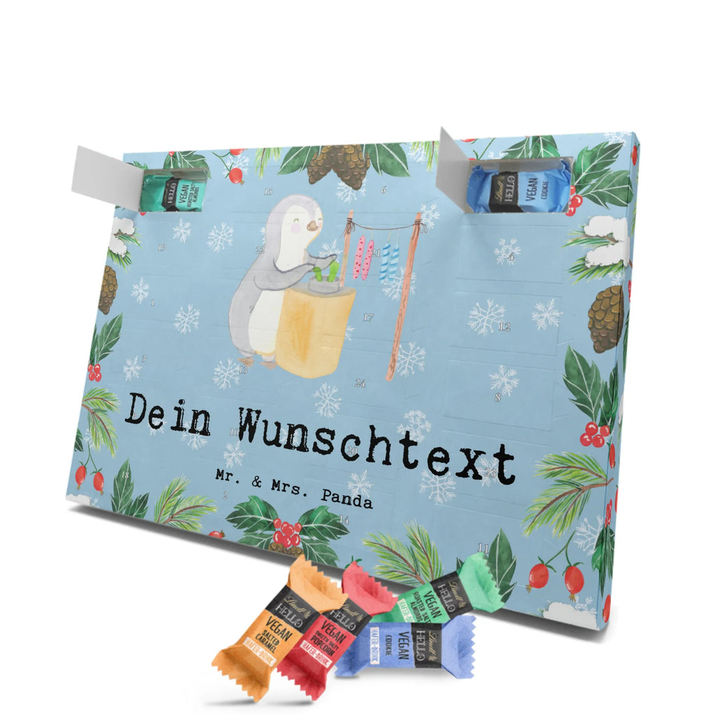 Personalisierter veganer Adventskalender Pinguin Kerzenziehen Personalisierter veganer Adventskalender, Geschenk, Sport, Sportart, Hobby, Schenken, Danke, Dankeschön, Auszeichnung, Gewinn, Sportler, Kerzenziehen, Kerzen ziehen. DIY, Deko basteln