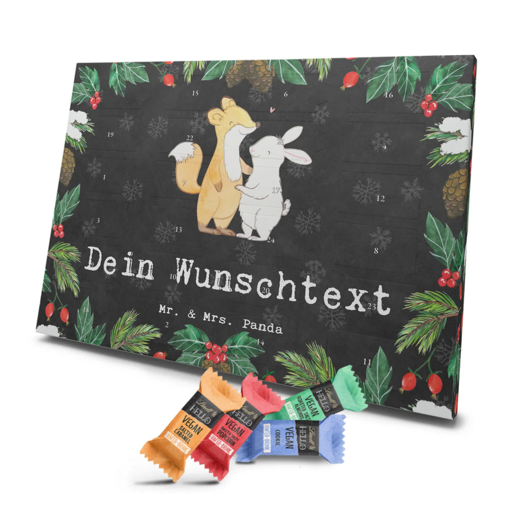 Personalisierter veganer Adventskalender Fuchs Hase Freunde treffen Personalisierter veganer Adventskalender, Geschenk, Sport, Sportart, Hobby, Schenken, Danke, Dankeschön, Auszeichnung, Gewinn, Sportler, Freunde treffen