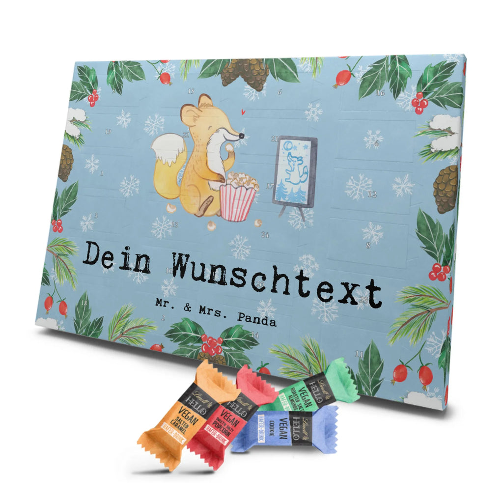 Personalisierter veganer Adventskalender Fuchs Filme gucken Personalisierter veganer Adventskalender, Geschenk, Sport, Sportart, Hobby, Schenken, Danke, Dankeschön, Auszeichnung, Gewinn, Sportler, Filmabend, Filme gucken, TV, Fernsehen, Kino