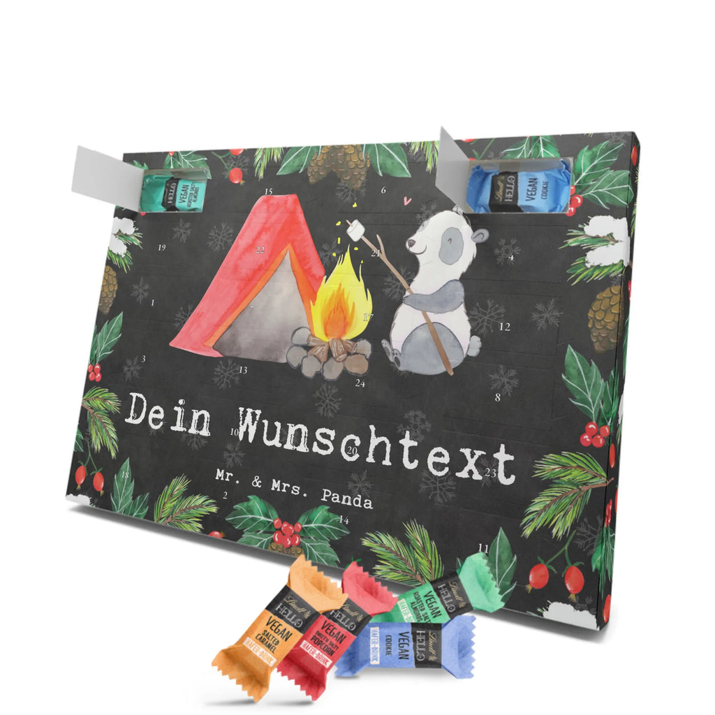 Personalisierter veganer Adventskalender Panda Campen Personalisierter veganer Adventskalender, Geschenk, Sport, Sportart, Hobby, Schenken, Danke, Dankeschön, Auszeichnung, Gewinn, Sportler, Campen, Camping, campen gehen, Zelten, Campingplatz