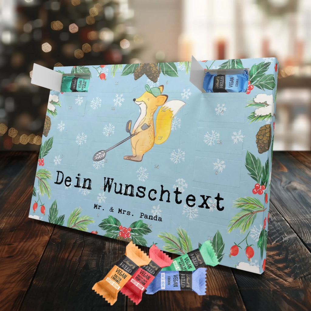 Personalisierter veganer Adventskalender Fuchs Metalldetektor Personalisierter veganer Adventskalender, Geschenk, Sport, Sportart, Hobby, Schenken, Danke, Dankeschön, Auszeichnung, Gewinn, Sportler, Metalldetektor, Schatzsuche, Sondengänger, Münzen suchen, sondeln