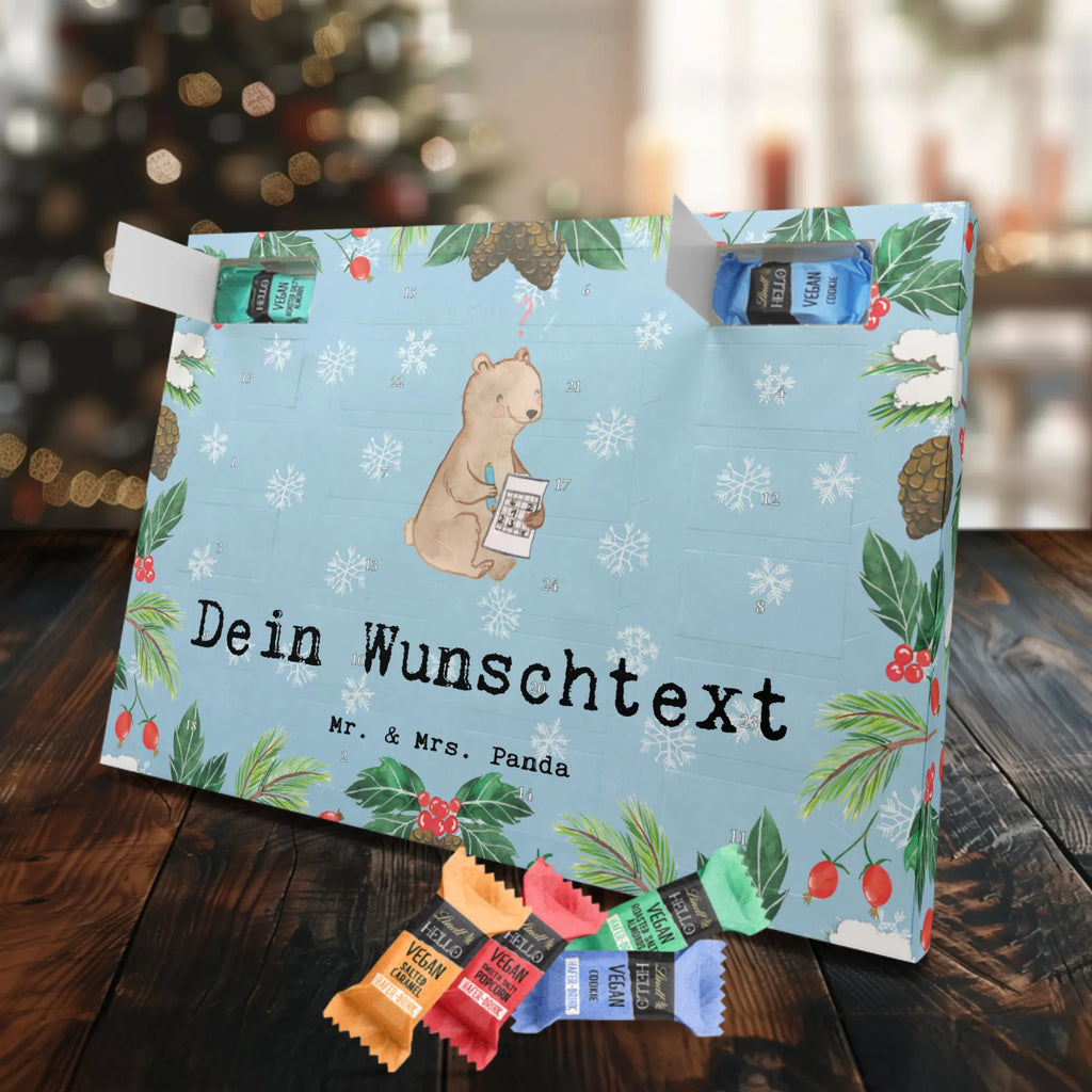 Personalisierter veganer Adventskalender Bär Rätsel lösen Personalisierter veganer Adventskalender, Geschenk, Sport, Sportart, Hobby, Schenken, Danke, Dankeschön, Auszeichnung, Gewinn, Sportler, Rätsel lösen, Kreuzworträtsel lösen, Knobeln, Gedächtnistraining, Gedächtnissport