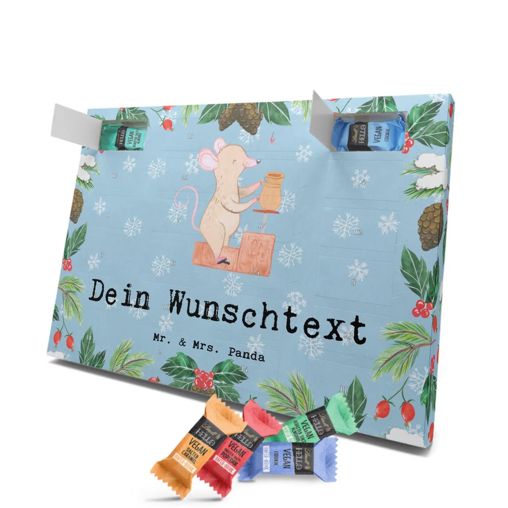 Personalisierter veganer Adventskalender Maus Töpfern Personalisierter veganer Adventskalender, Geschenk, Sport, Sportart, Hobby, Schenken, Danke, Dankeschön, Auszeichnung, Gewinn, Sportler, Töpfern, Töpferei, Töpferkurs