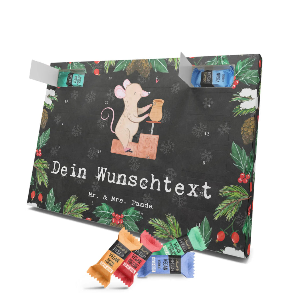 Personalisierter veganer Adventskalender Maus Töpfern Personalisierter veganer Adventskalender, Geschenk, Sport, Sportart, Hobby, Schenken, Danke, Dankeschön, Auszeichnung, Gewinn, Sportler, Töpfern, Töpferei, Töpferkurs