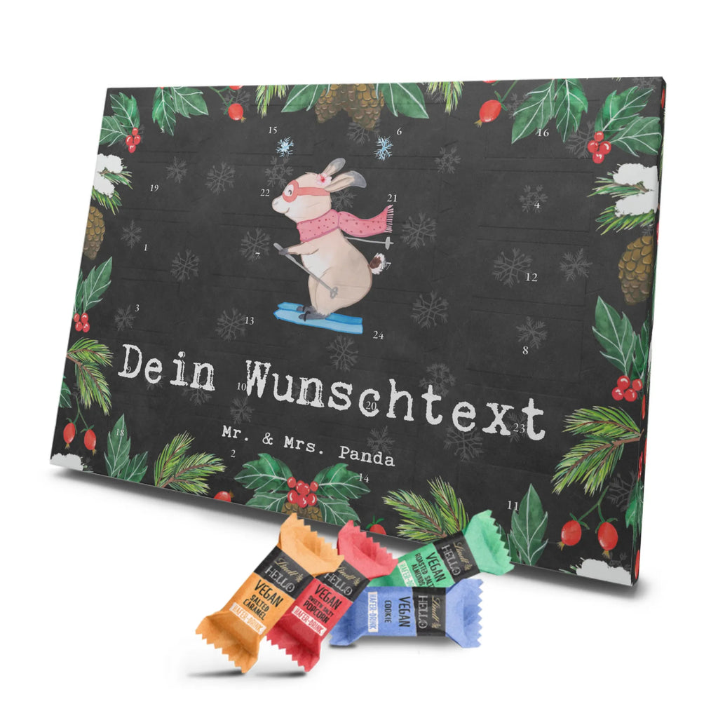 Personalisierter veganer Adventskalender Hase Skifahren Personalisierter veganer Adventskalender, Geschenk, Sport, Sportart, Hobby, Schenken, Danke, Dankeschön, Auszeichnung, Gewinn, Sportler, Ski fahren, Skifahren, Skisport, Skiwettbewerb, Skirennen