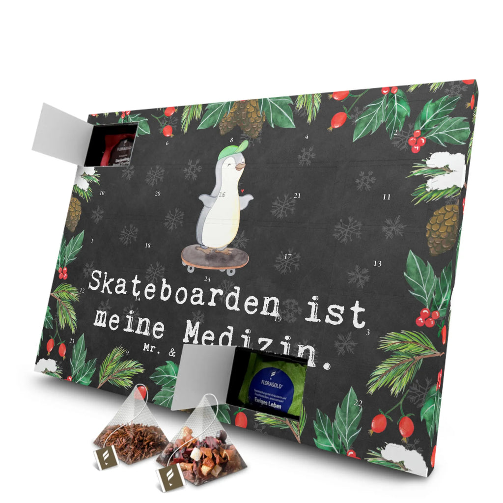 Tee Adventskalender Pinguin Skateboarden Adventskalender, Kerzen Adventskalender, Duftkerzen Adventskalender, Geschenk, Sport, Sportart, Hobby, Schenken, Danke, Dankeschön, Auszeichnung, Gewinn, Sportler, Skateboarden, Skateboard fahren, Skaten, Skateboard, Skateplatz