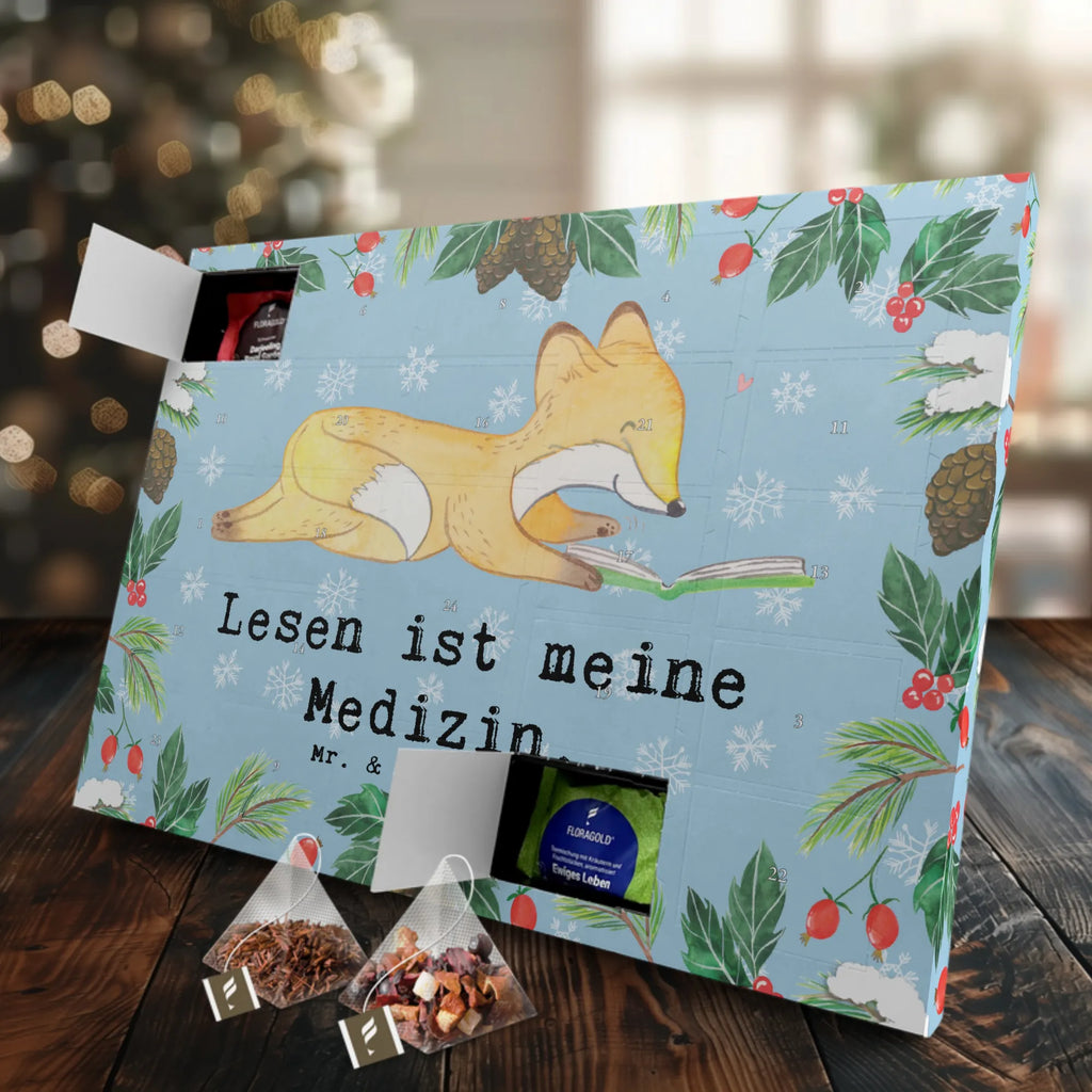 Tee Adventskalender Fuchs Lesen Adventskalender, Kerzen Adventskalender, Duftkerzen Adventskalender, Geschenk, Sport, Sportart, Hobby, Schenken, Danke, Dankeschön, Auszeichnung, Gewinn, Sportler, lesen, Bücher lesen, Bücherwurm