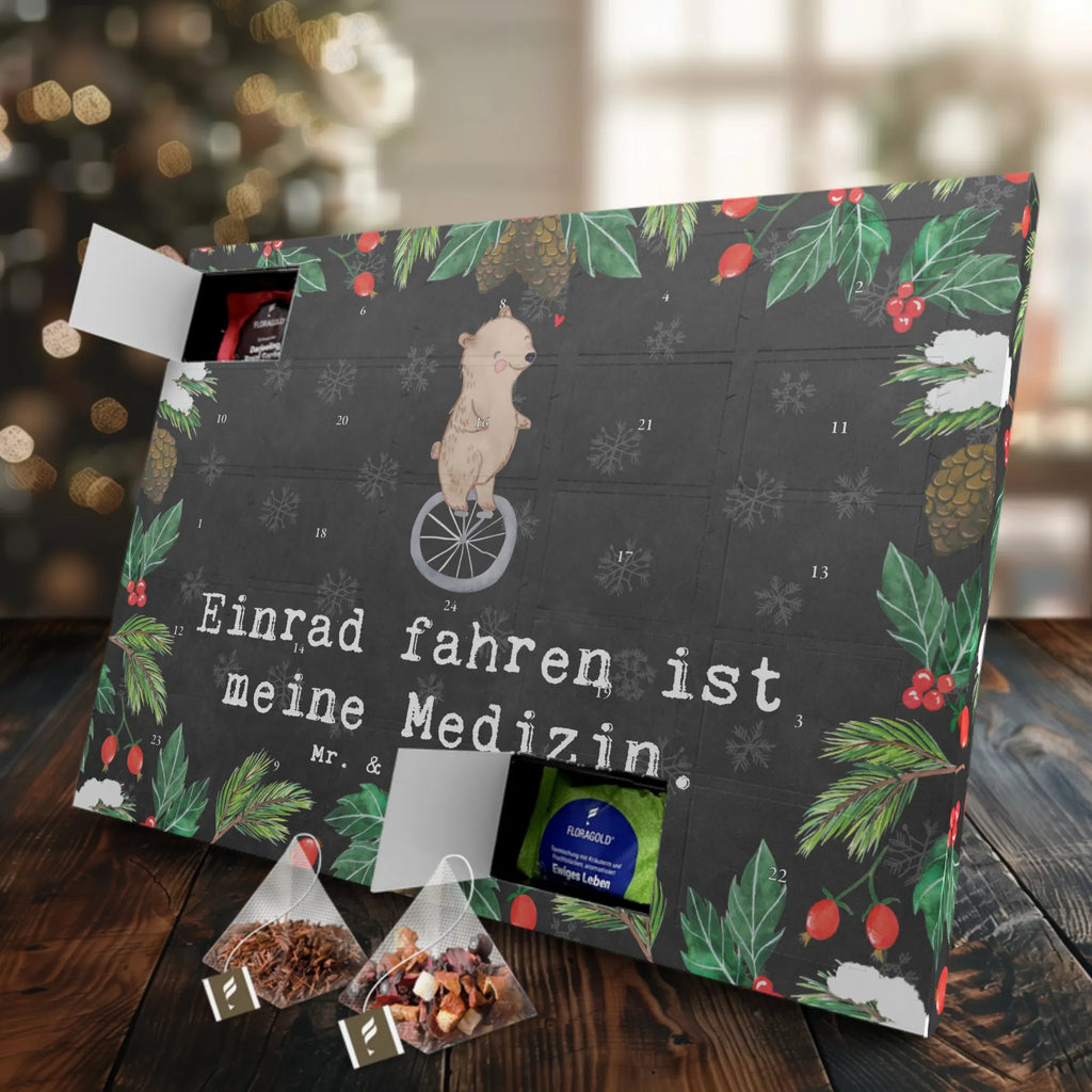 Tee Adventskalender Bär Einrad fahren Adventskalender, Kerzen Adventskalender, Duftkerzen Adventskalender, Geschenk, Sport, Sportart, Hobby, Schenken, Danke, Dankeschön, Auszeichnung, Gewinn, Sportler, Einrad fahren