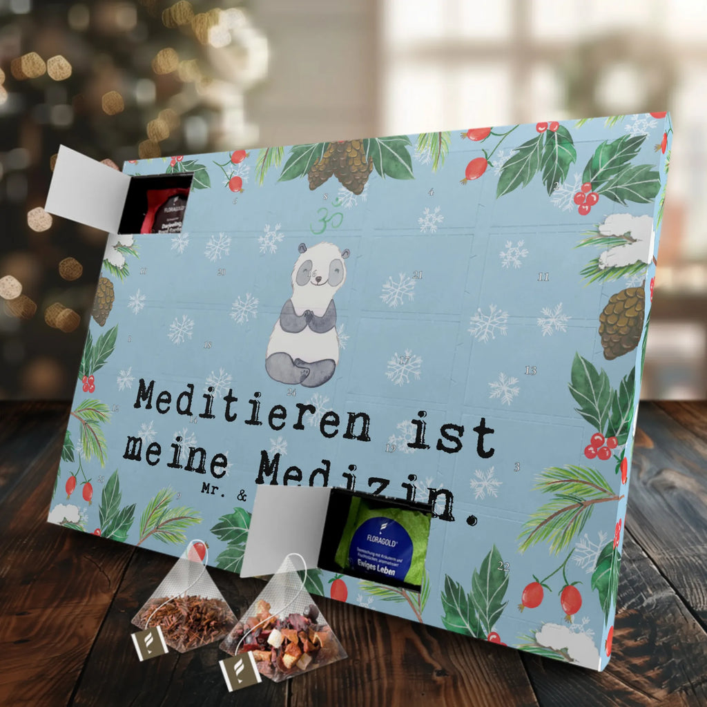 Tee Adventskalender Panda Meditieren Adventskalender, Kerzen Adventskalender, Duftkerzen Adventskalender, Geschenk, Sport, Sportart, Hobby, Schenken, Danke, Dankeschön, Auszeichnung, Gewinn, Sportler, Meditieren, Meditation, Meditationskurs