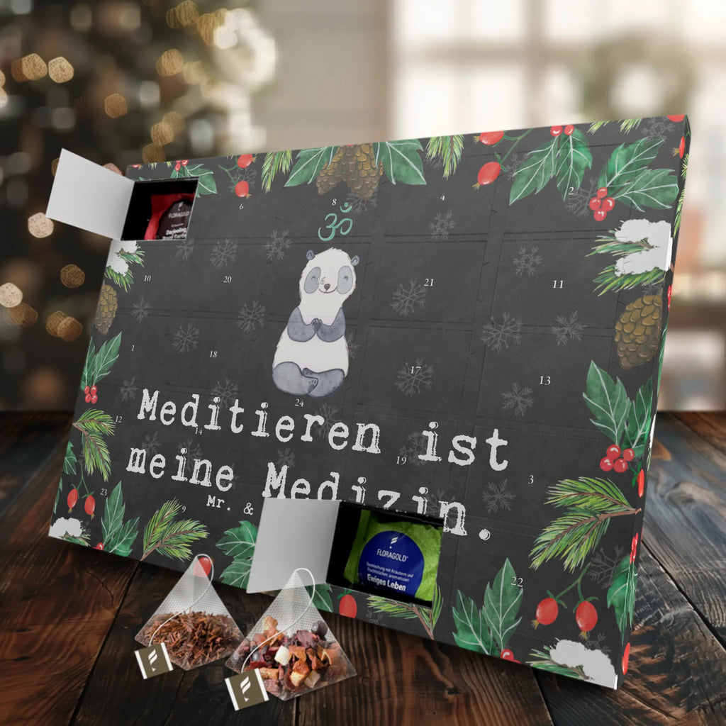 Tee Adventskalender Panda Meditieren Adventskalender, Kerzen Adventskalender, Duftkerzen Adventskalender, Geschenk, Sport, Sportart, Hobby, Schenken, Danke, Dankeschön, Auszeichnung, Gewinn, Sportler, Meditieren, Meditation, Meditationskurs