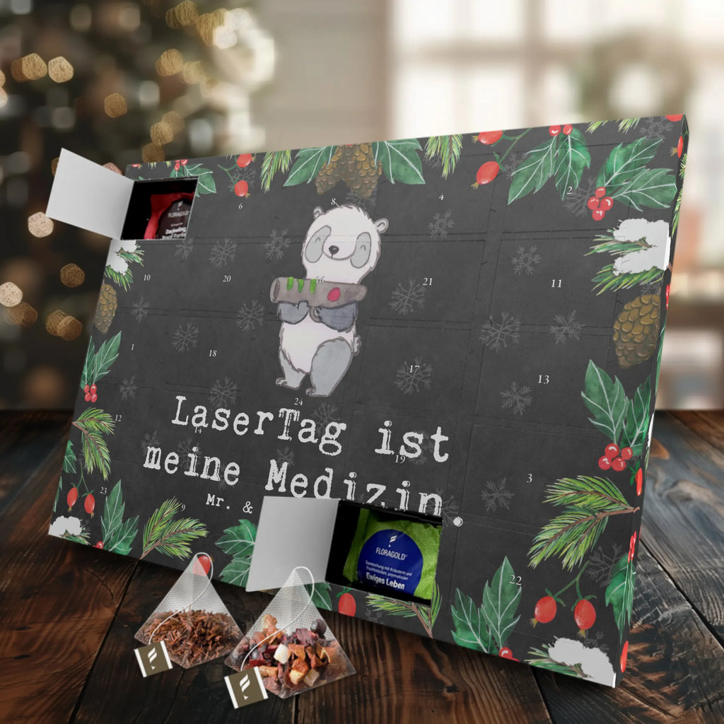 Tee Adventskalender Panda LaserTag Adventskalender, Kerzen Adventskalender, Duftkerzen Adventskalender, Geschenk, Sport, Sportart, Hobby, Schenken, Danke, Dankeschön, Auszeichnung, Gewinn, Sportler, Lasertag, Lasergame Zentrum