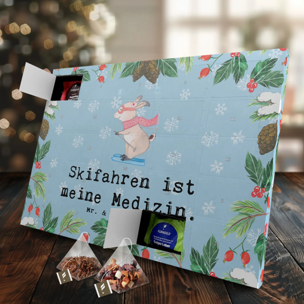 Tee Adventskalender Hase Skifahren Adventskalender, Kerzen Adventskalender, Duftkerzen Adventskalender, Geschenk, Sport, Sportart, Hobby, Schenken, Danke, Dankeschön, Auszeichnung, Gewinn, Sportler, Ski fahren, Skifahren, Skisport, Skiwettbewerb, Skirennen