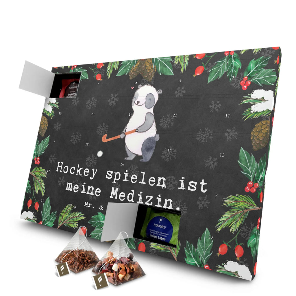 Tee Adventskalender Panda Hockey spielen Adventskalender, Kerzen Adventskalender, Duftkerzen Adventskalender, Geschenk, Sport, Sportart, Hobby, Schenken, Danke, Dankeschön, Auszeichnung, Gewinn, Sportler, Hockey spielen, Feldhockey, Hockeyschläger, Hockey Verein