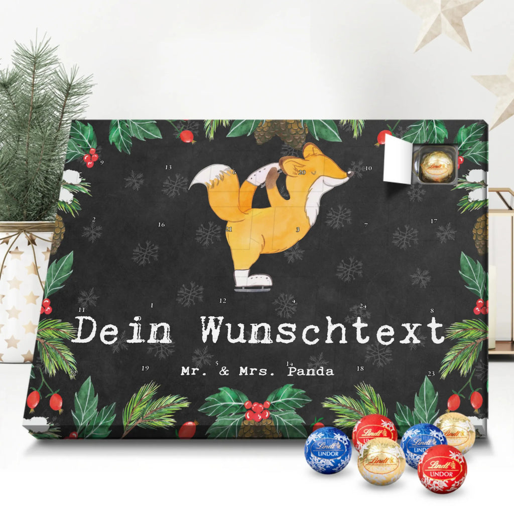 Personalisierter Kugel Markenschokolade Adventskalender Fuchs Eiskunstläufer Personalisierter Kugel Markenschokolade Adventskalender, Geschenk, Sport, Sportart, Hobby, Schenken, Danke, Dankeschön, Auszeichnung, Gewinn, Sportler, Eiskunstläufer, Eiskunstläuferin, Eiskunst