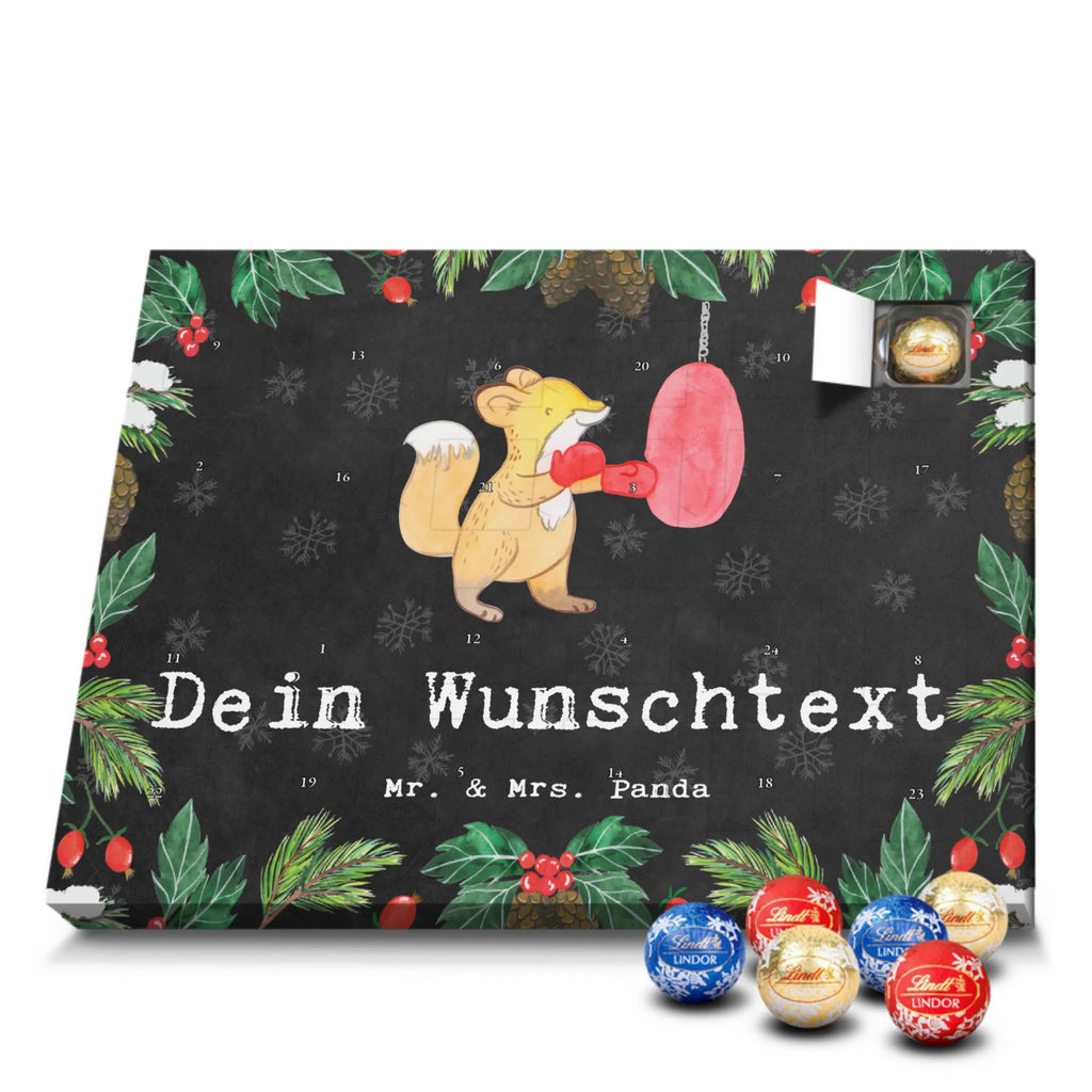 Personalisierter Kugel Markenschokolade Adventskalender Fuchs Boxen Personalisierter Kugel Markenschokolade Adventskalender, Geschenk, Sport, Sportart, Hobby, Schenken, Danke, Dankeschön, Auszeichnung, Gewinn, Sportler, Boxen, Boxkampf, Boxtraining