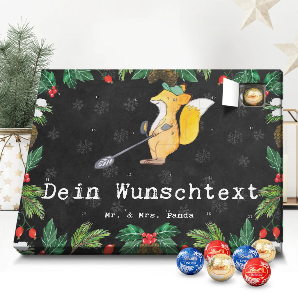 Personalisierter Kugel Markenschokolade Adventskalender Fuchs Metalldetektor Personalisierter Kugel Markenschokolade Adventskalender, Geschenk, Sport, Sportart, Hobby, Schenken, Danke, Dankeschön, Auszeichnung, Gewinn, Sportler, Metalldetektor, Schatzsuche, Sondengänger, Münzen suchen, sondeln