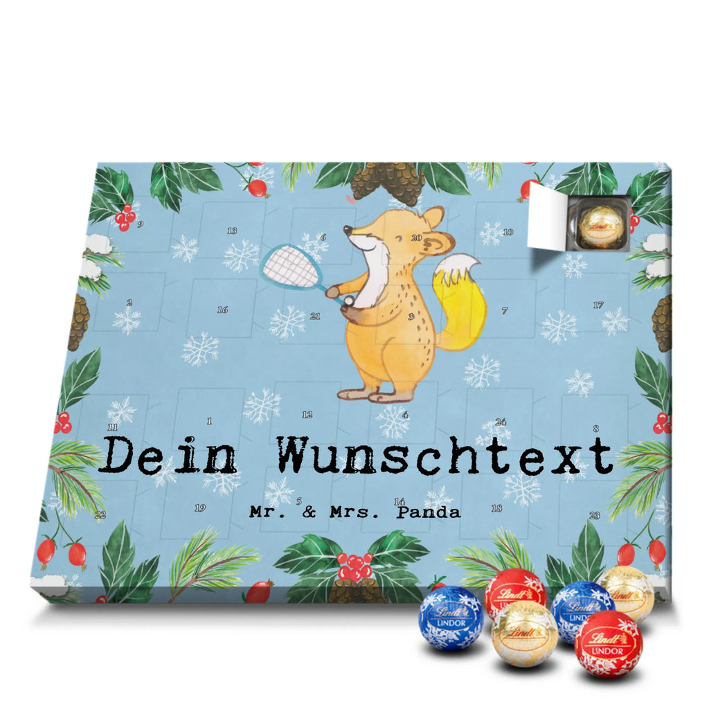 Personalisierter Kugel Markenschokolade Adventskalender Fuchs Squash spielen Personalisierter Kugel Markenschokolade Adventskalender, Geschenk, Sport, Sportart, Hobby, Schenken, Danke, Dankeschön, Auszeichnung, Gewinn, Sportler, Squash spielen, Squashhalle, Ballsport