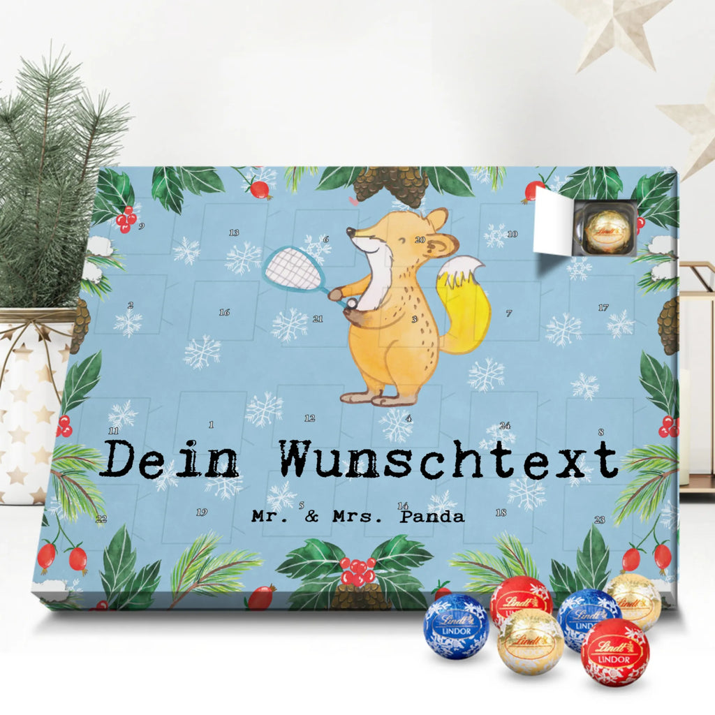 Personalisierter Kugel Markenschokolade Adventskalender Fuchs Squash spielen Personalisierter Kugel Markenschokolade Adventskalender, Geschenk, Sport, Sportart, Hobby, Schenken, Danke, Dankeschön, Auszeichnung, Gewinn, Sportler, Squash spielen, Squashhalle, Ballsport