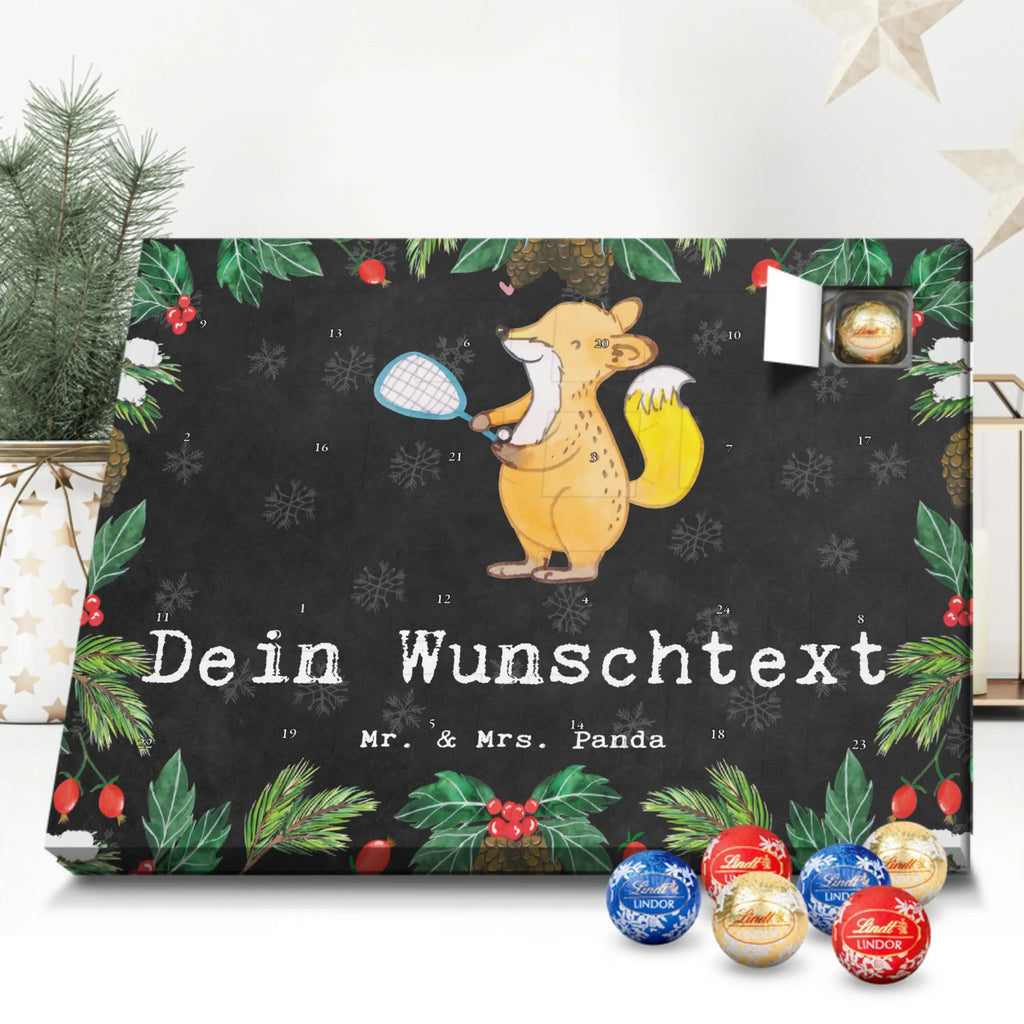 Personalisierter Kugel Markenschokolade Adventskalender Fuchs Squash spielen Personalisierter Kugel Markenschokolade Adventskalender, Geschenk, Sport, Sportart, Hobby, Schenken, Danke, Dankeschön, Auszeichnung, Gewinn, Sportler, Squash spielen, Squashhalle, Ballsport