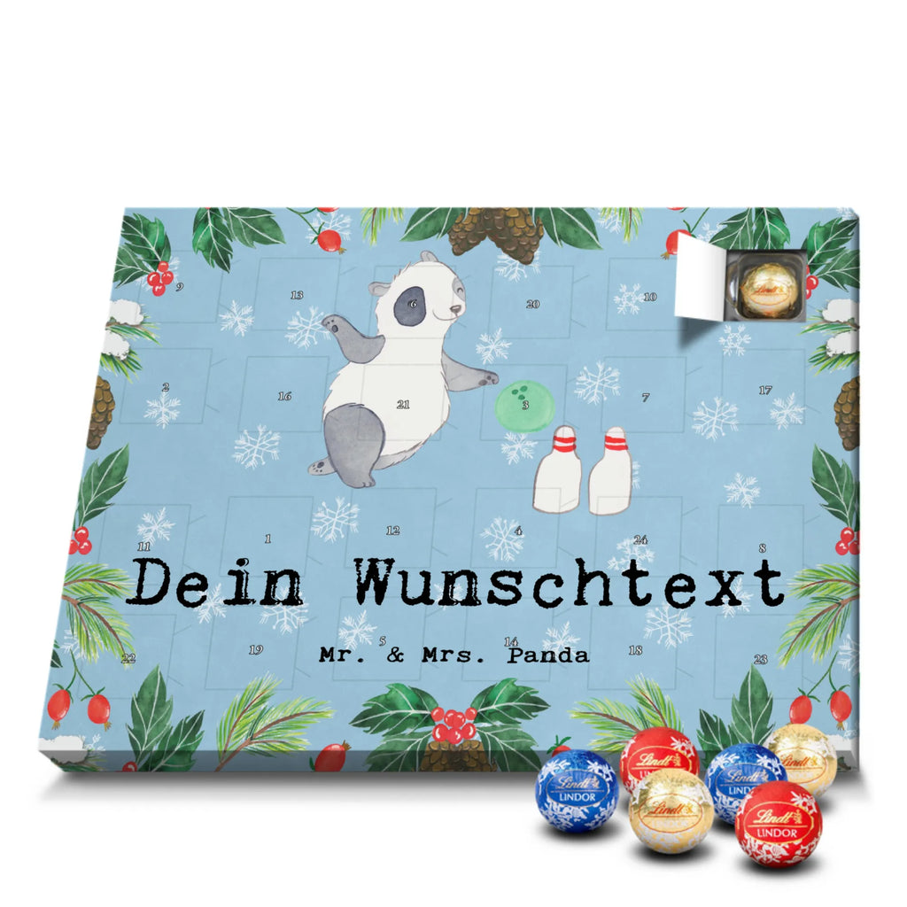 Personalisierter Kugel Markenschokolade Adventskalender Panda Bowling Personalisierter Kugel Markenschokolade Adventskalender, Geschenk, Sport, Sportart, Hobby, Schenken, Danke, Dankeschön, Auszeichnung, Gewinn, Sportler, Bowling, Bowlen gehen, Bowling Center