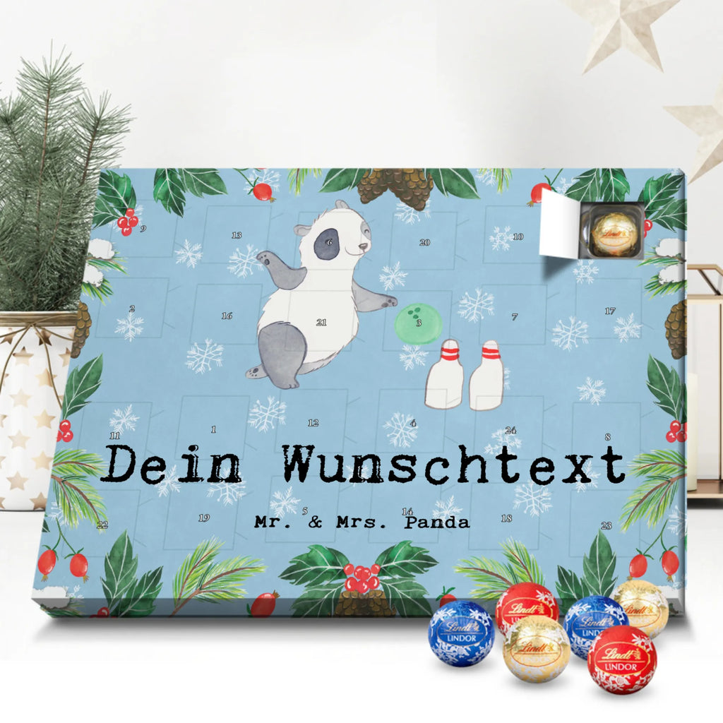 Personalisierter Kugel Markenschokolade Adventskalender Panda Bowling Personalisierter Kugel Markenschokolade Adventskalender, Geschenk, Sport, Sportart, Hobby, Schenken, Danke, Dankeschön, Auszeichnung, Gewinn, Sportler, Bowling, Bowlen gehen, Bowling Center