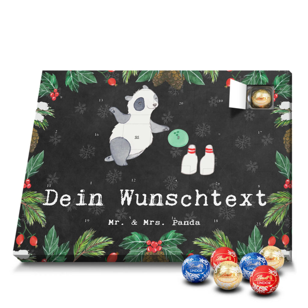 Personalisierter Kugel Markenschokolade Adventskalender Panda Bowling Personalisierter Kugel Markenschokolade Adventskalender, Geschenk, Sport, Sportart, Hobby, Schenken, Danke, Dankeschön, Auszeichnung, Gewinn, Sportler, Bowling, Bowlen gehen, Bowling Center