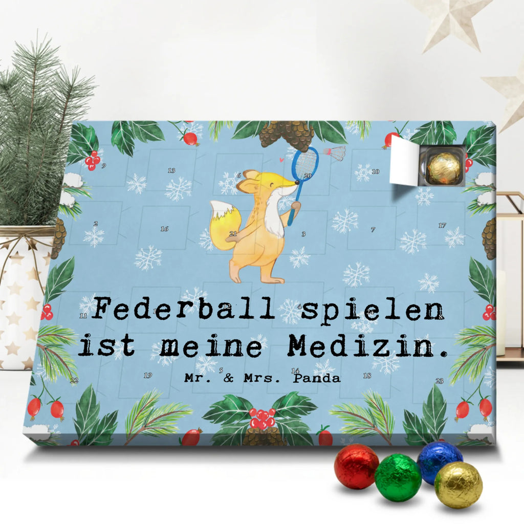 Schoko Adventskalender Fuchs Federball spielen Adventskalender, Schokoladen Adventskalender, Schoko Adventskalender, Geschenk, Sport, Sportart, Hobby, Schenken, Danke, Dankeschön, Auszeichnung, Gewinn, Sportler, Federball spielen, Badminton