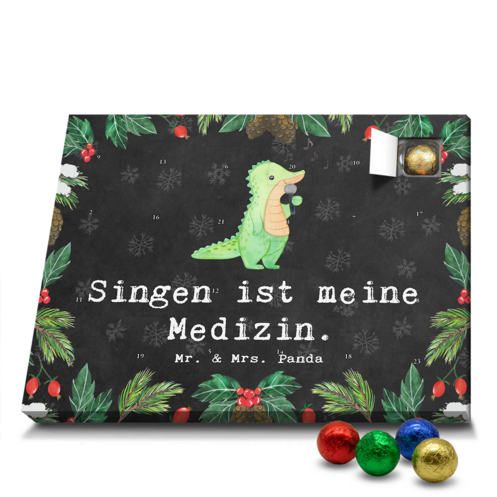 Schoko Adventskalender Krokodil Singen Adventskalender, Schokoladen Adventskalender, Schoko Adventskalender, Geschenk, Sport, Sportart, Hobby, Schenken, Danke, Dankeschön, Auszeichnung, Gewinn, Sportler, Singen, Band, Live Auftritt, Gesang, Hobbysänger